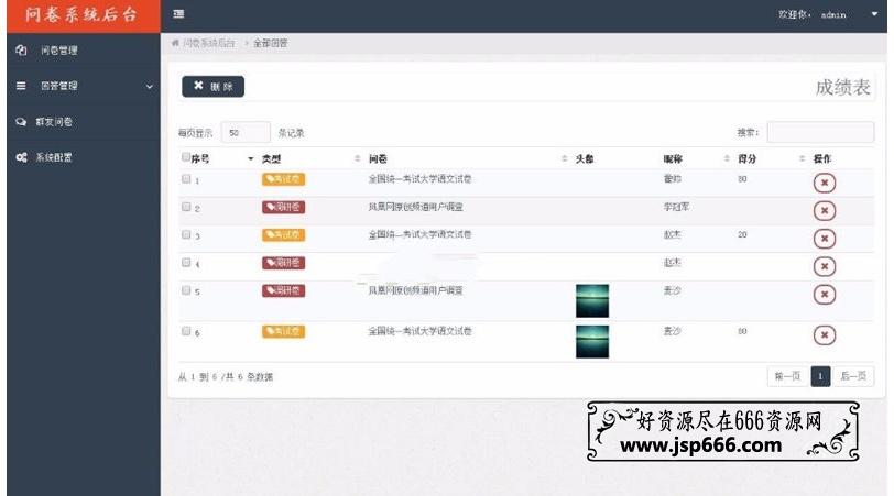 Thinkphp3.2å¼åçå¾®ä¿¡é®å· å­¦çèè¯ç­é¢ åå°ç®¡çç³»ç»